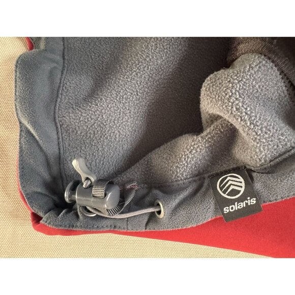 NEW Solaris Vest Mens Large Red Zip Water Resistant Fleece Lined Hiking Outdoor - Picture 11 of 15